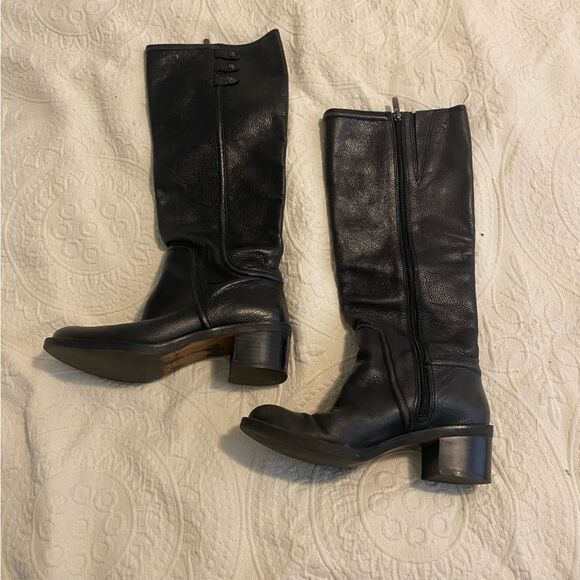 Enzo Angiolini size 6 Tall Black Riding Boots Eagregie - Picture 10 of 10